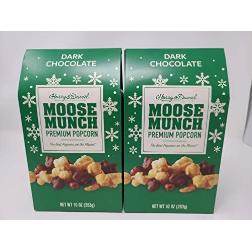 Harry &Amp; David Holiday Moose Munch Premium Popcorn Dark Chocolate