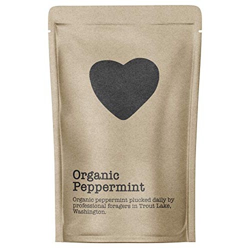 Organic Peppermint, 15-20 Servings, Eco-Conscious Zip Pouch, Caf