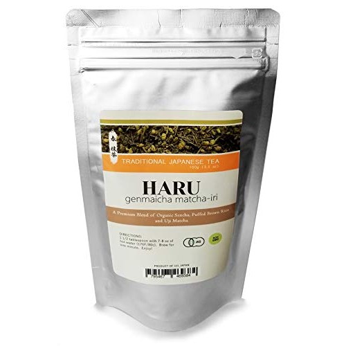 Haru - Japanese Organic Genmaicha Matcha-Iri Loose Leaf Green Te