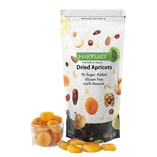 HARVEAST Dried Apricots - Turkish Gourmet Dried Jumbo Apricots, ...