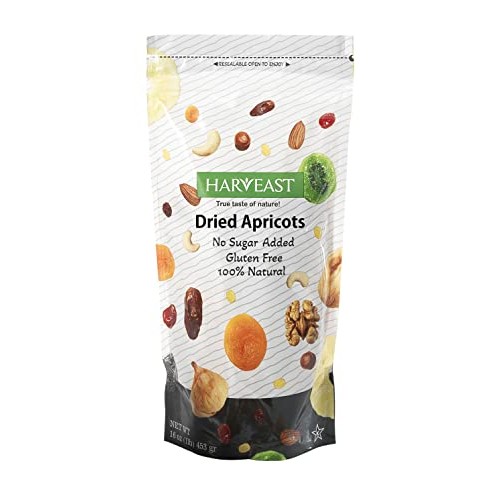 HARVEAST Dried Apricots - Turkish Gourmet Dried Jumbo Apricots, ...