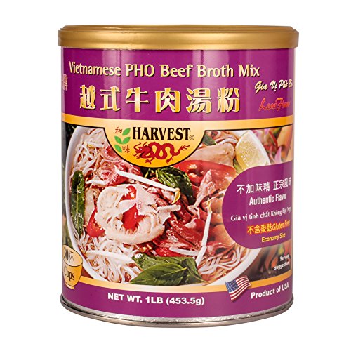 16Oz Harvest Vietnamese Pho Beef Broth Mix, No Msg Added, Gluten