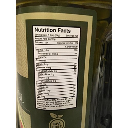 Harvest Brands Non Gmo Avocado Cooking, Baking Oil - 2 Liter