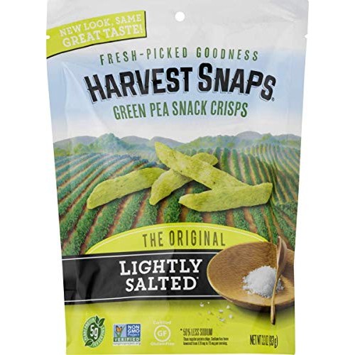 Harvest Snaps Green Pea Snack Crisps, Lightly Salted, 3Oz/3Count