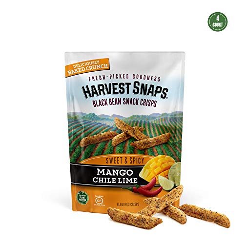 Harvest Snaps Black Bean Snack Crisps Mango Chile Lime, 3.0 Oz