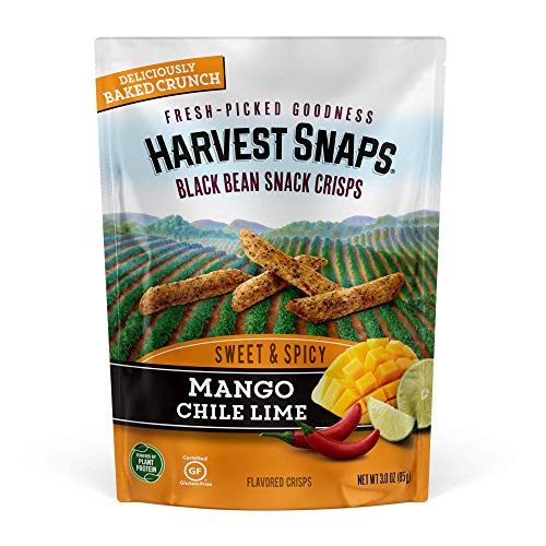 Harvest Snaps Black Bean Snack Crisps Mango Chile Lime, 3.0 Oz