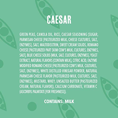 Harvest Snaps Green Pea Snack Crisps Caesar, 3.3 Oz Pack Of 4.