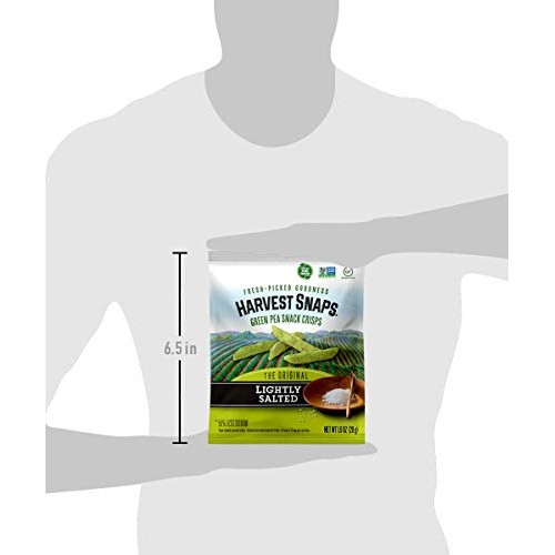 Harvest Snaps Green Pea Snack Crisps Lightly Salted, 1.0 Oz Pac