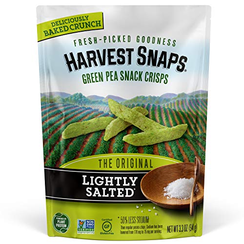 Harvest Snaps Green Pea Snack Crisps Lightly Salted, 3.3 Oz Pac