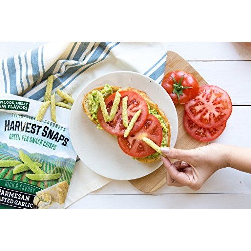 Harvest Snaps Parmesan Roasted Garlic Green Pea Snack Crisps, Gl