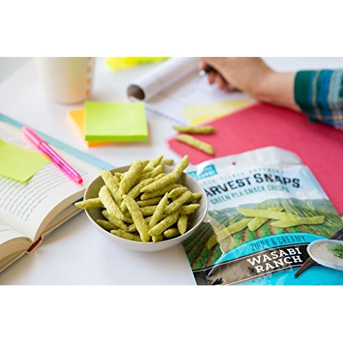 Harvest Snaps Wasabi Ranch Green Pea Snack Crisps, Gluten-Free,
