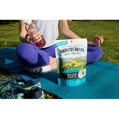 Harvest Snaps Wasabi Ranch Green Pea Snack Crisps, Gluten-Free,