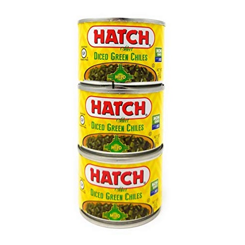 Hatch Farms Fire-Roasted Diced Green Chiles Mild - Pack Of 3