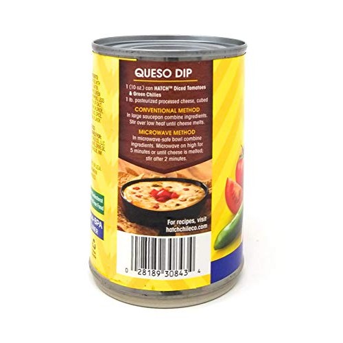 Hatch Chili Company Diced Tomatoes &Amp; Green Chilies Original Medi