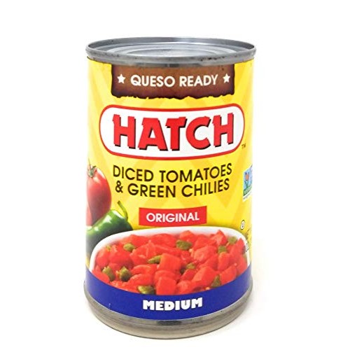 Hatch Chili Company Diced Tomatoes &Amp; Green Chilies Original Medi