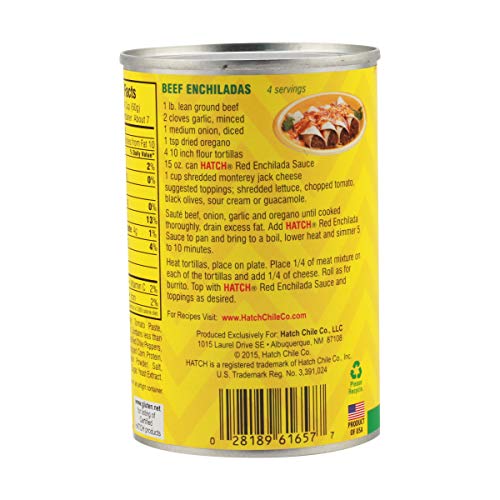 Hatch Chili Company Organic Mild Red Enchilada Sauce, 15 Oz