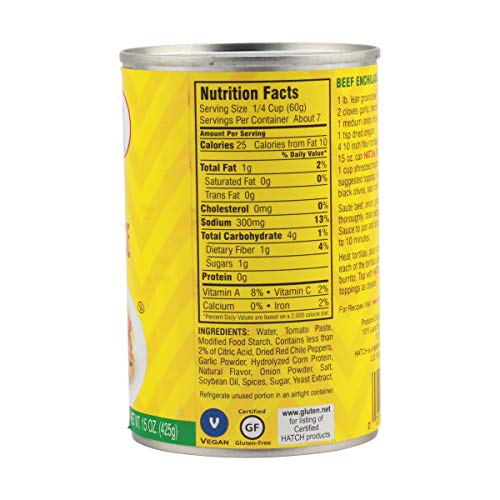 Hatch Chili Company Organic Mild Red Enchilada Sauce, 15 Oz