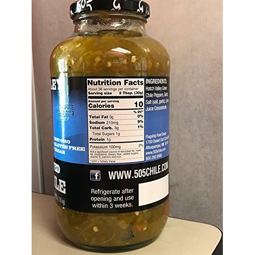 505 Southwestern Medium Flame Roasted Green Chiles 40 Oz 2