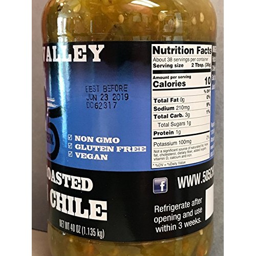 505 Southwestern Medium Flame Roasted Green Chiles 40 Oz 2