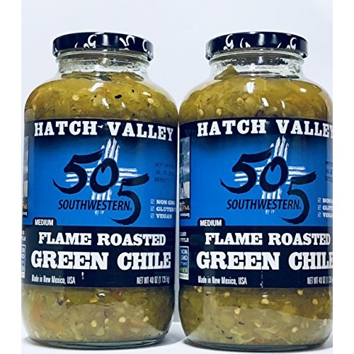 505 Southwestern Medium Flame Roasted Green Chiles 40 Oz 2