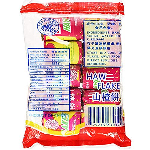 Haw Flakes 3.18 Oz / 90 G Pack Of 10