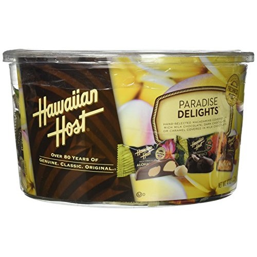 Paradise Delights Chocolate Covered Macadamia Nut Variety Pack 4