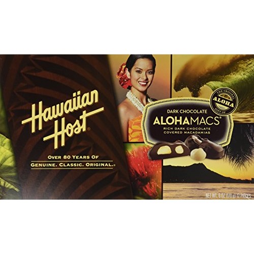 Hawaiian Host Alohamacs Dark Chocolate Covered Macadamia Nuts 1