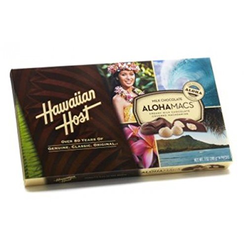 Hawaiian Host Alohamacs Milk Chocolate 7 Oz Box Pack Of 3
