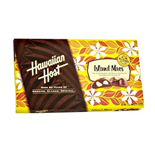 Hawaiian Host Island Macs Tiare Milk Chocolate Covered Macadamia...