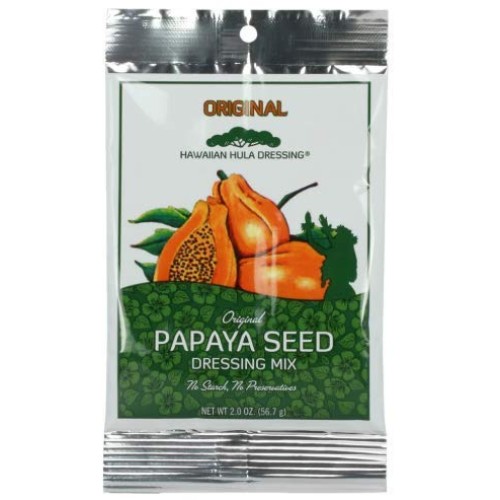 Pack Of 2 Hawaiian Hula Original Papaya Seed Dressing Mix 2.0 Oz.