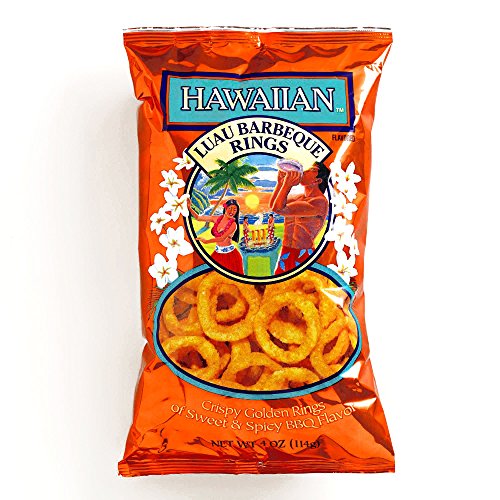 Hawaiian Luau Bbq Onion Ring Chips 4 Oz Each 1 Item Per Order