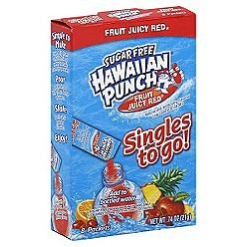 Hawaiian Punch Juicy Red Fruit Flavor Drink Singles Sticks To Go