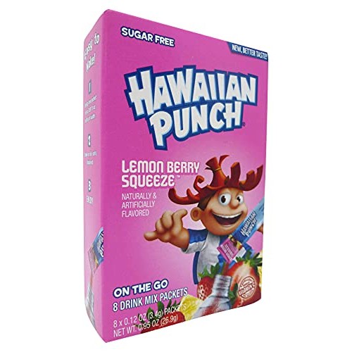 Hawaiian Punch Singles To Go Lemon Berry Squeeze Sugar Free Drin