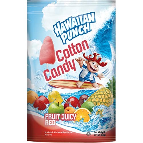 Hawaiian Punch Cotton Candy Openstock, Fruit Juicy Red, 3.1 Ounc