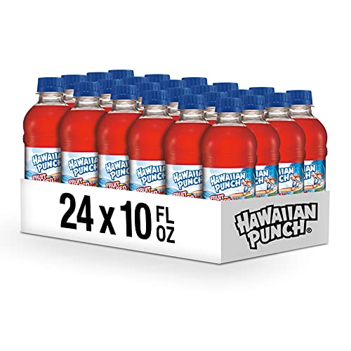 Hawaiian Punch Fruit Juicy Red, 10 Fl Oz Bottles Pack Of 24