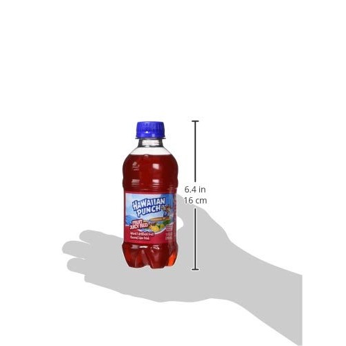 Hawaiian Punch Fruit Juicy Red, 10 Fl Oz Bottles Pack Of 24
