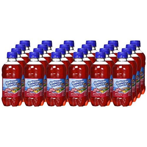 Hawaiian Punch Fruit Juicy Red, 10 Fl Oz Bottles Pack Of 24