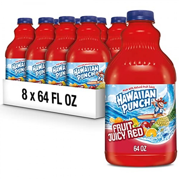 Hawaiian Punch Fruit Juicy Red, 64 Fluid Ounce Bottle (Pack