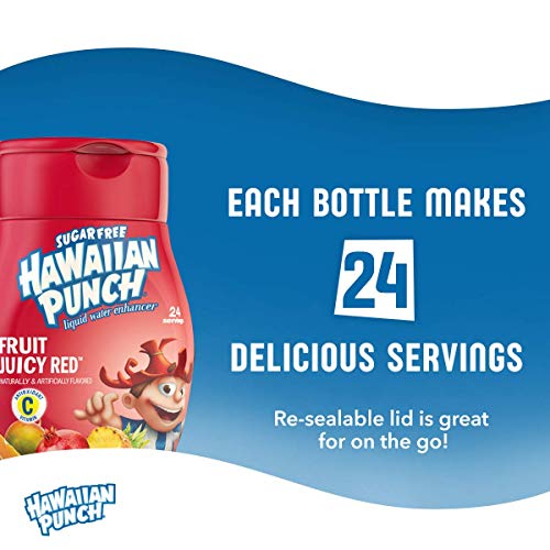 Hawaiian Punch Fruit Juicy Red Sugar Free Water Enhancer 1.62 Ou