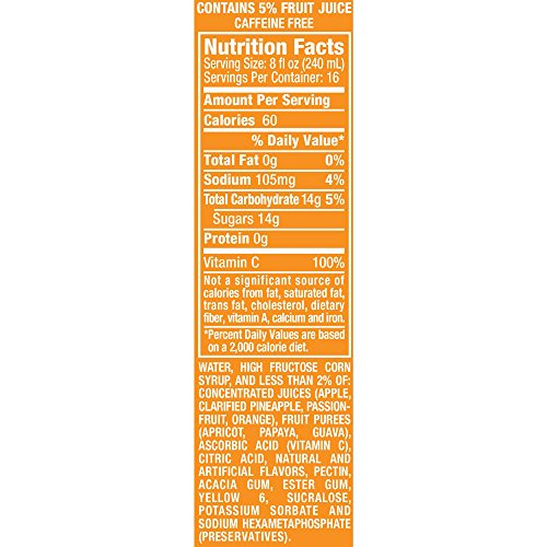 Hawaiian Punch Orange Ocean, 128-Ounce Bottles Pack Of 4