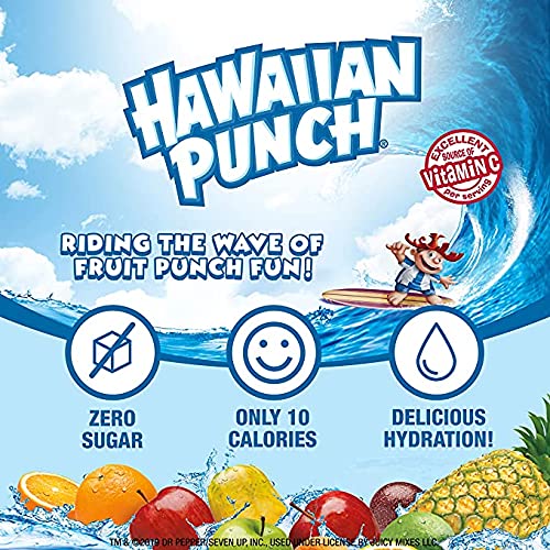 Hawaiian Punch, Paradise Variety Pack– Powder Drink Mix - 5 Box