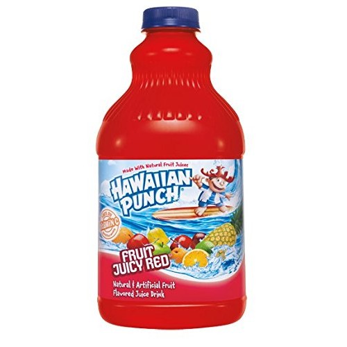 Hawaiian Punch, Red Fruit Juicy Plastic, 64 Oz., 8 Per Case