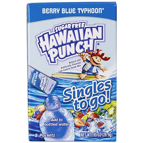 Hawaiian Punch Singles To Go Drink Mix, Berry Blue Typhoon 8Coun