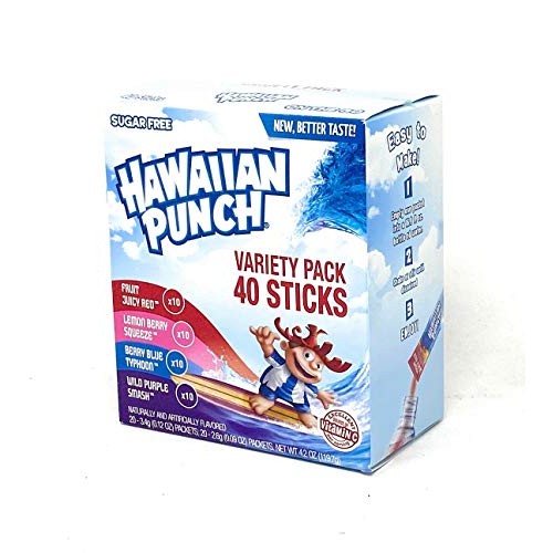 Hawaiian Punch Singles To Go Drink Mix Variety Pack - 40 Sticks