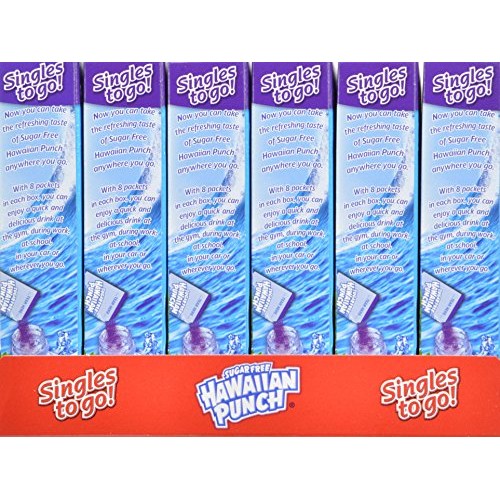Hawaiian Punch Singles To Go Powder Sticks, 8-Count Box Pack Of