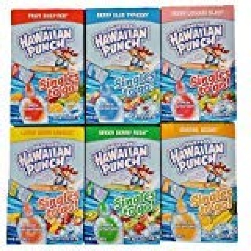 Hawaiian Punch Singles To Go Sugar Free Packets Variety 8 Ct 6 B