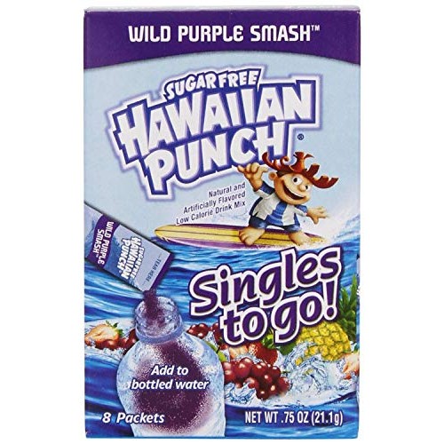 Hawaiian Punch Singles To Go Wild Purple Smash Drink Mix- 8 Ct .