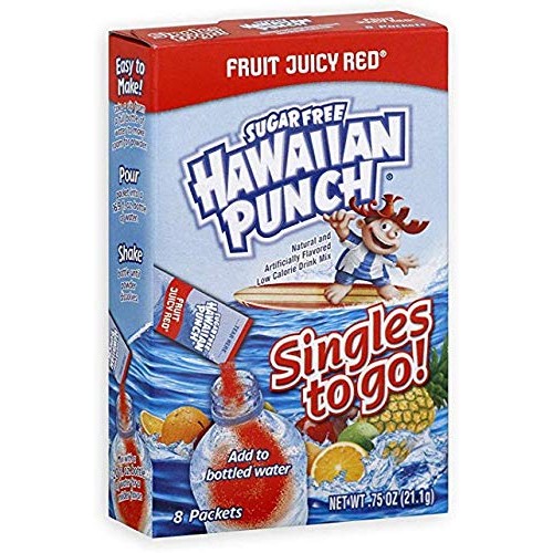 Hawaiian Punch, Sugar Free, Fruit Juicy Red, Singles To Go 8 Pac
