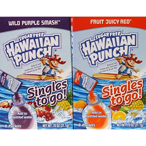 Hawaiian Punch Sugar Free Singles To Go Wild Purple Smash And Fr