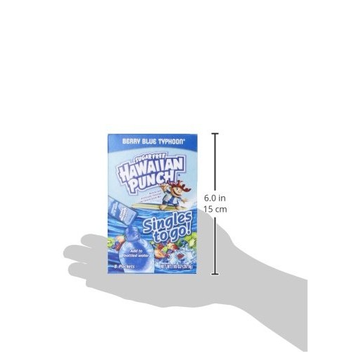 Hawaiian Punch - Sugar Free Variety Berry Blue Typhoon Pack Of 4